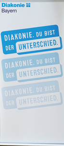 Roll-Up: DIAKONIE. DU BIST DER UNTERSCHIED.