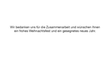 Weihnachtskarte golden  (VPE 5 Stück)