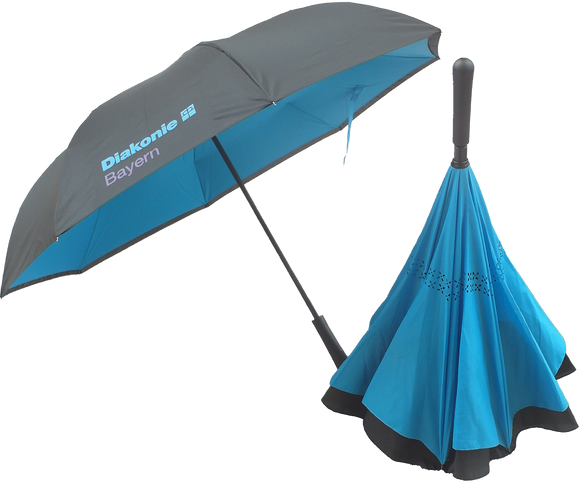 Regenschirm umkehrbar